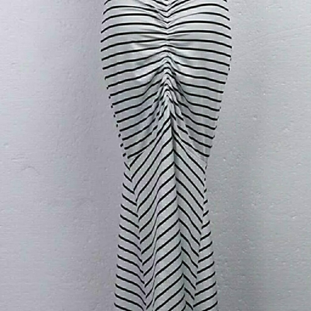 Lowered**Maxi boho strappy striped long dress - Picture 5 of 8